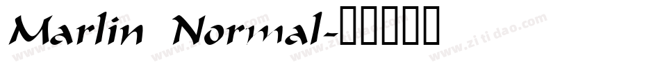 Marlin Normal字体转换